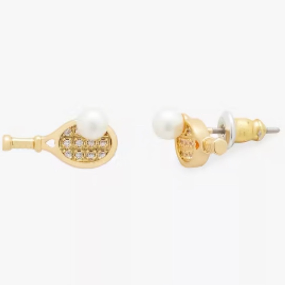 Kate Spade Queen Of The Court Tennis Stud Earrings